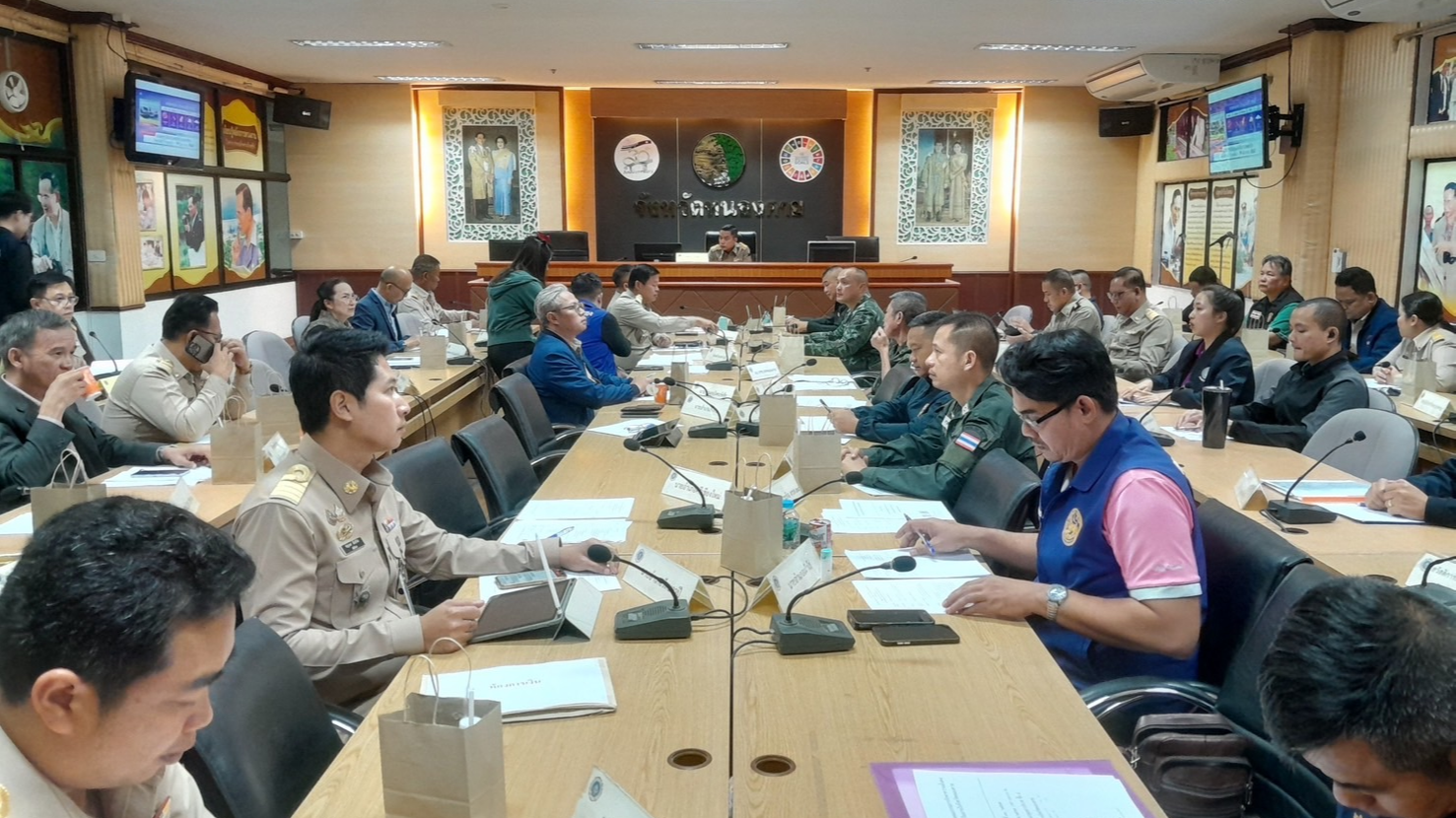 สสจ.หนองคาย ร่วมประชุมศูนย์อำนวยการป้องกันและปราบปรามยาเสพติดจังหวัดหนองคาย (ศอ....