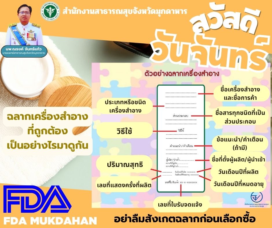 สำนักงานสาธารณสุขจังหวัดมุกดาหาร ขอเชิญชวนใช้สื่ออินโฟกราฟิค “สวัสดีประจำวัน” ชุ...