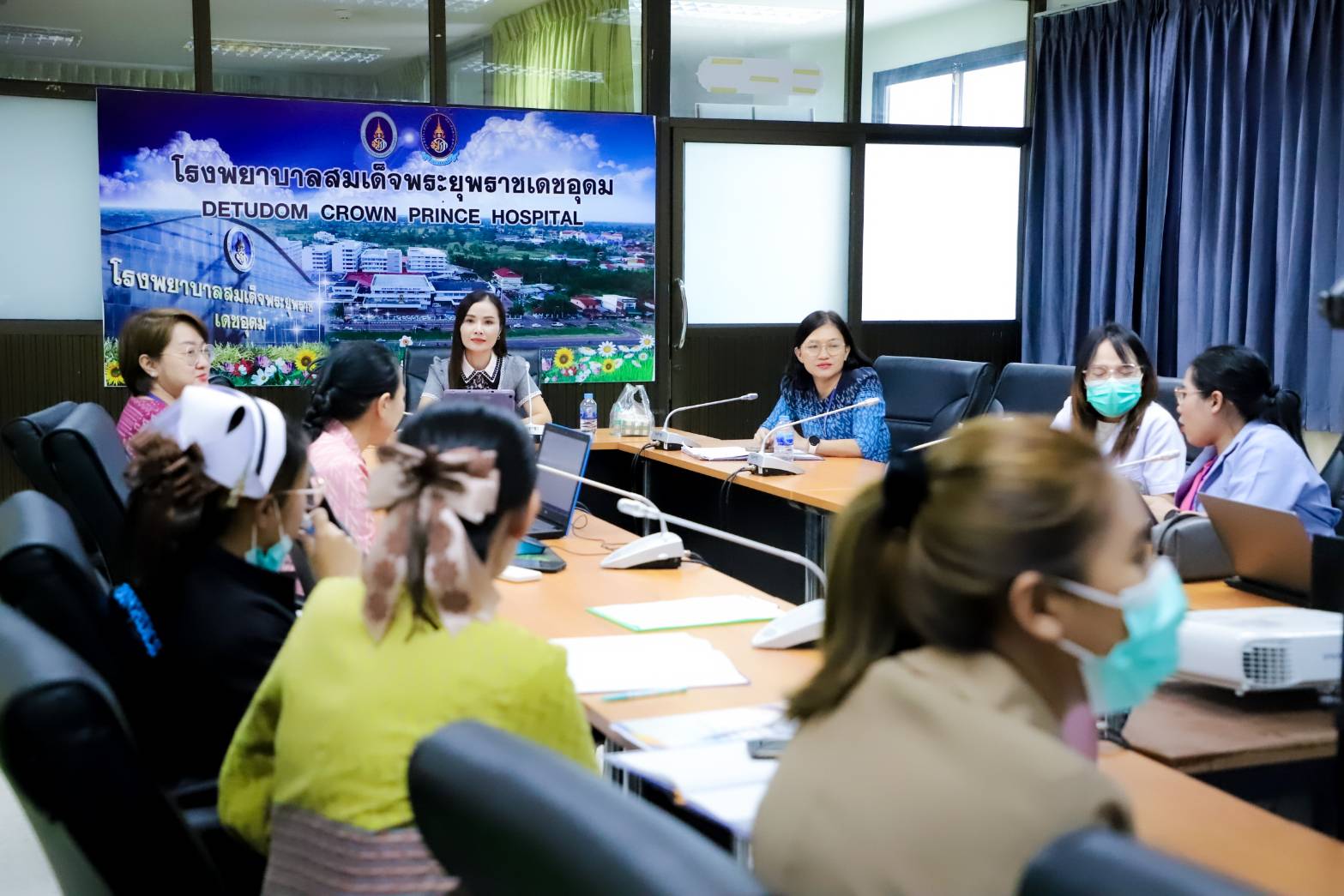 โรงพยาบาลสมเด็จพระยุพราชเดชอุดม ประชุมคณะกรรมการการจัดการความรู้ (KM)