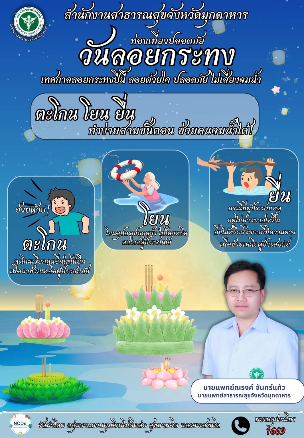 สำนักงานสาธารณสุขจังหวัดมุกดาหาร ขอประชาสัมพันธ์ 