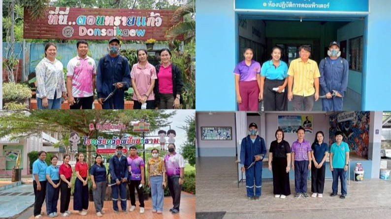 ลงพื้นที่ควบคุมโรค รณรงค์ป้องกันโรคไข้เลือดออก ฯ
