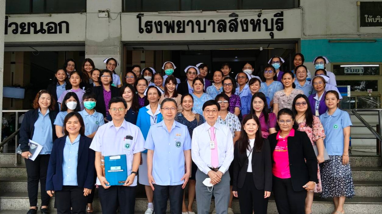 โรงพยาบาลสิงห์บุรี  ให้การต้อนรับ ศาสตราจารย์เกียรติคุณนายแพทย์เกียรติศักดิ์  จีระแพทย์  และคณะ