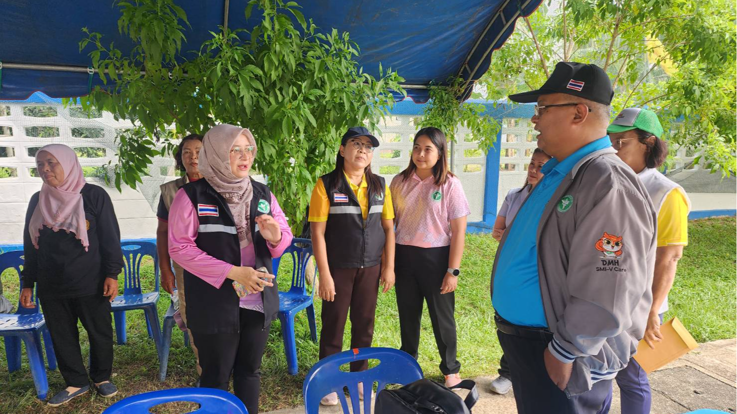 ผู้บริหาร สธ.สงขลา ลงพื้นที่ตรวจเยี่ยมจุดตรวจ อ.สะบ้าย้อย จ.สงขลา มอบขวัญกำลังใจ...