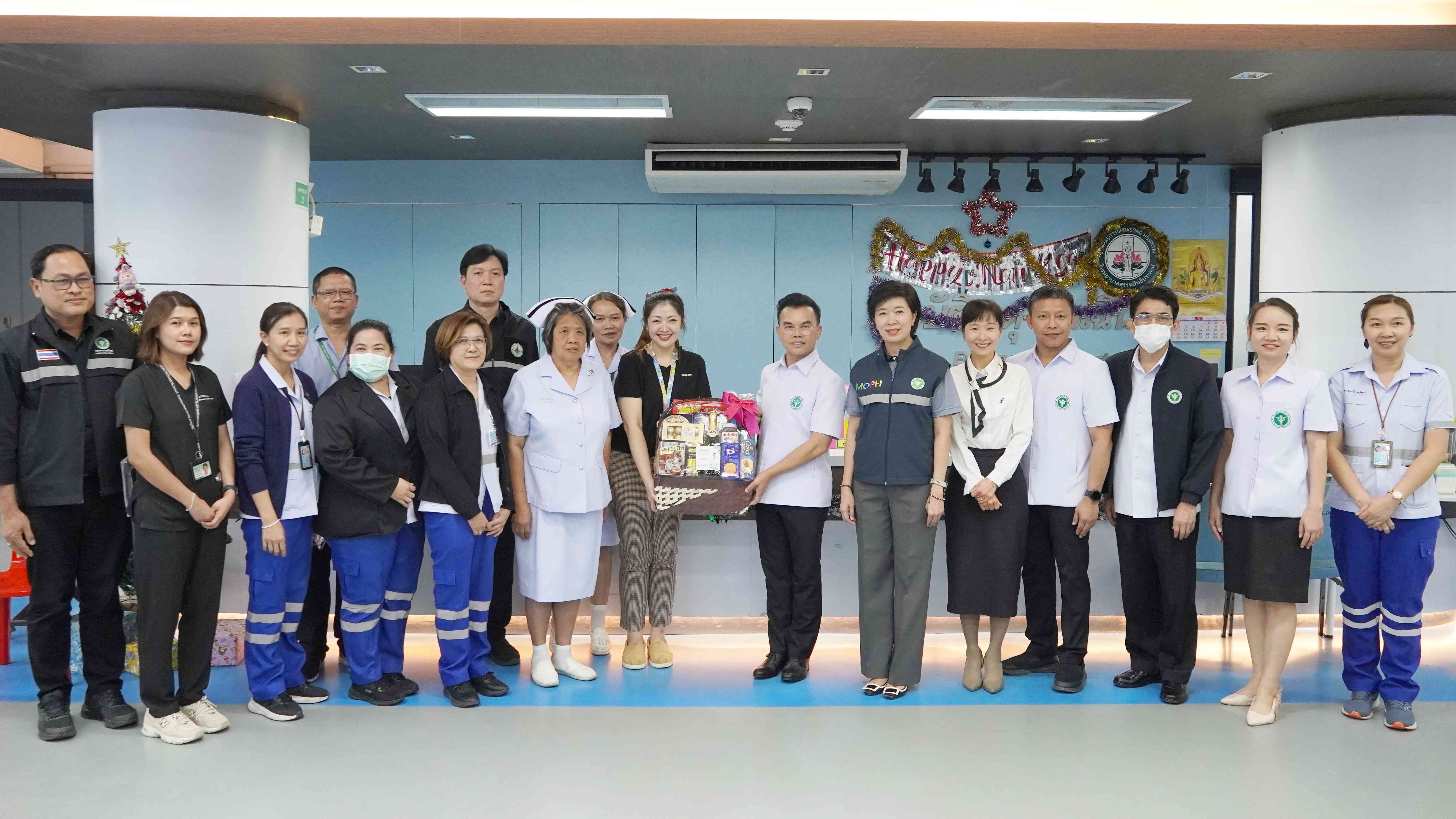 อธิบดีกรมวิทยาศาสตร์การแพทย์ เดินทางเพื่อตรวจเยี่ยมห้องอุบัติเหตุและฉุกเฉินโรงพยาบาลสรรพสิทธิประสงค์