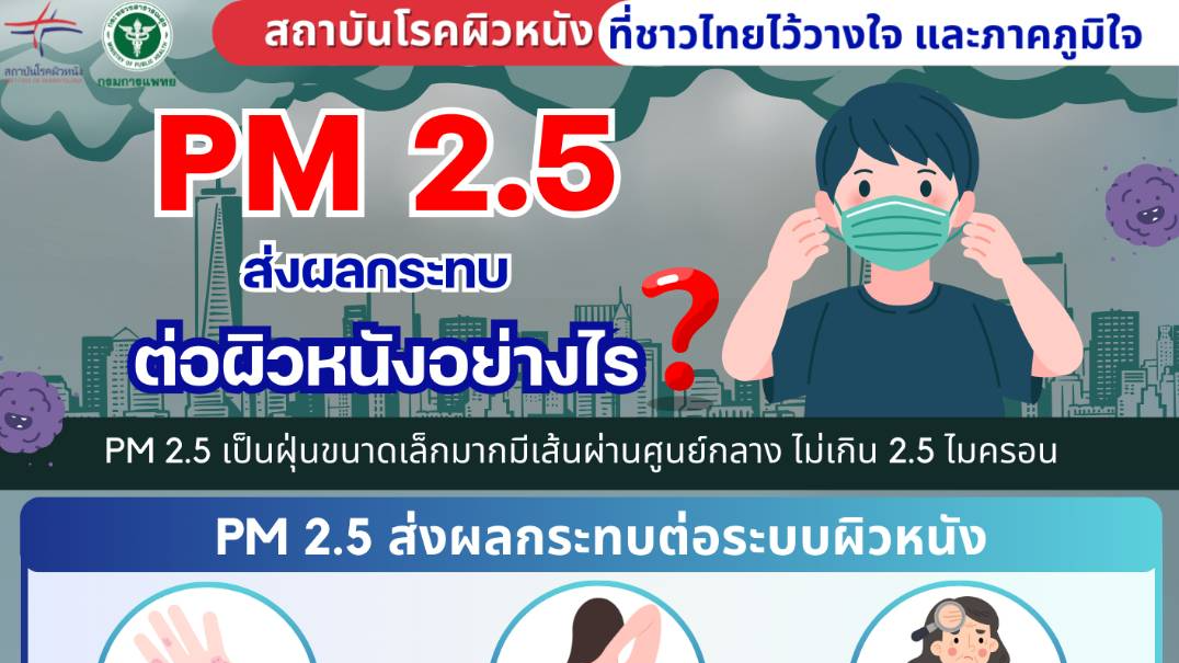 PM 2.5 กับผลกระทบทางผิวหนัง