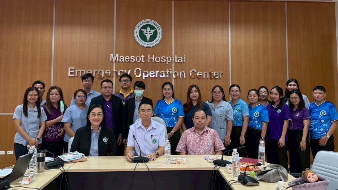 รพ.แม่สอด ร่วมกับ สคร. 2 จ.พิษณุโลก จัดประชุมชี้แจงแนวทางขับเคลื่อน การดำเนินงาน อำเภอกำจัดไวรัสตับอักเสบ ซี