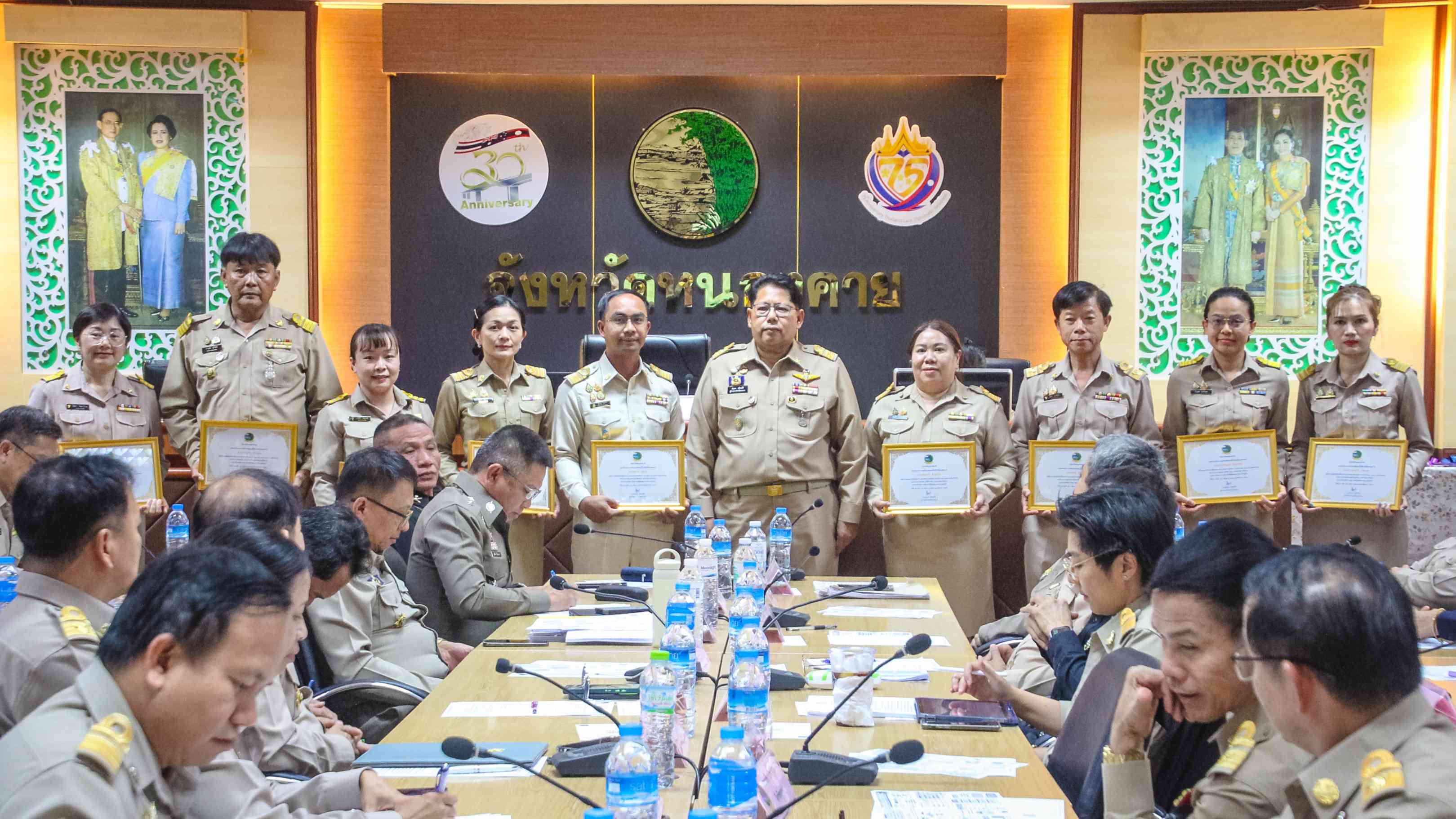 สสจ.หนองคาย ประชุมคณะกรมการจังหวัดและหัวหน้าส่วนราชการประจำจังหวัด ประจำเดือนเมษ...