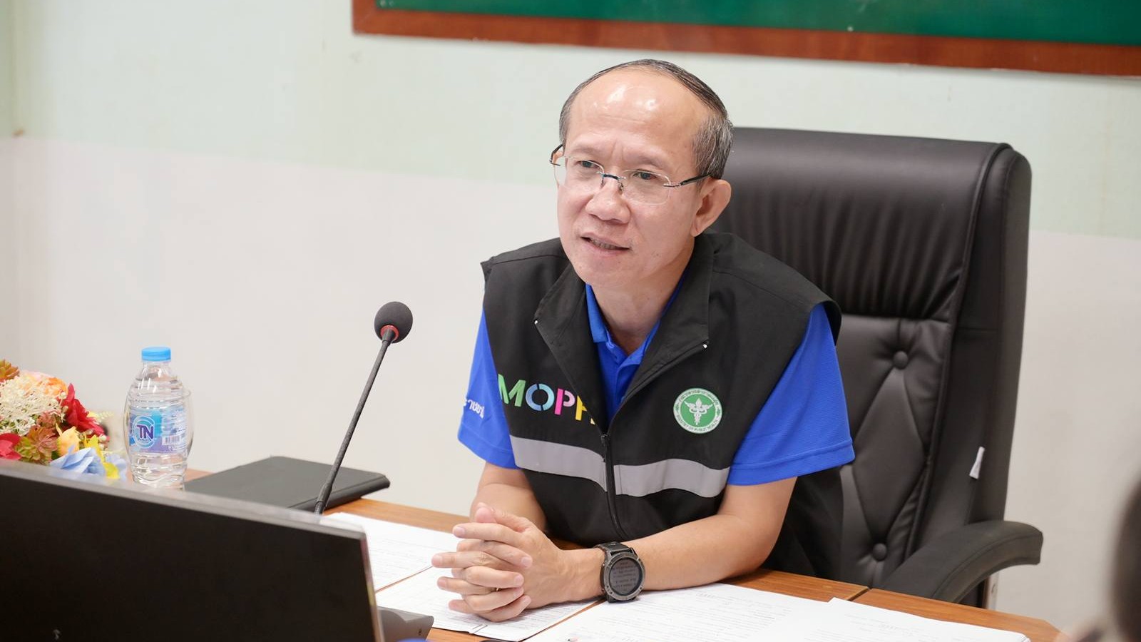 นพ.สสจ.อุบลฯ  ประธานการประชุมคณะกรรมการคัดเลือกเพื่อบรรจุและแต่งตั้งบุคคลเข้ารับ...