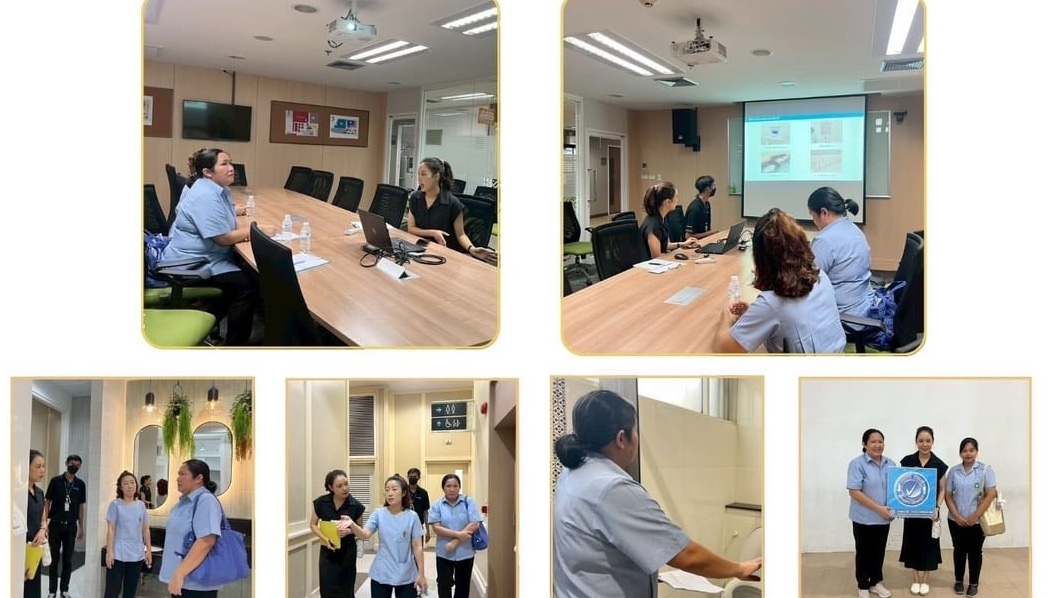 สสจ. สมุทรปราการ ตรวจประเมินสุดยอดส้วมระดับจังหวัด ณ ศูนย์การค้ามาร์เก็ตวิลเลจ สุวรรณภูมิ