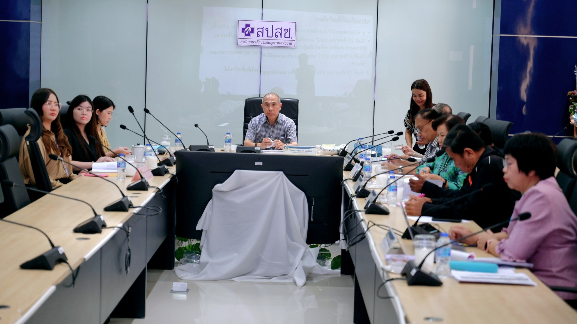 นพ.สสจ.อุบลฯ ร่วมประชุมคณะอนุกรรมการพิจารณาวินิจฉัยคำร้องขอรับเงินช่วยเหลือเบื้องต้น (ม.๔๑) จังหวัดอุบลราชธานี ครั้งที่ ๒/๒๕๖๘