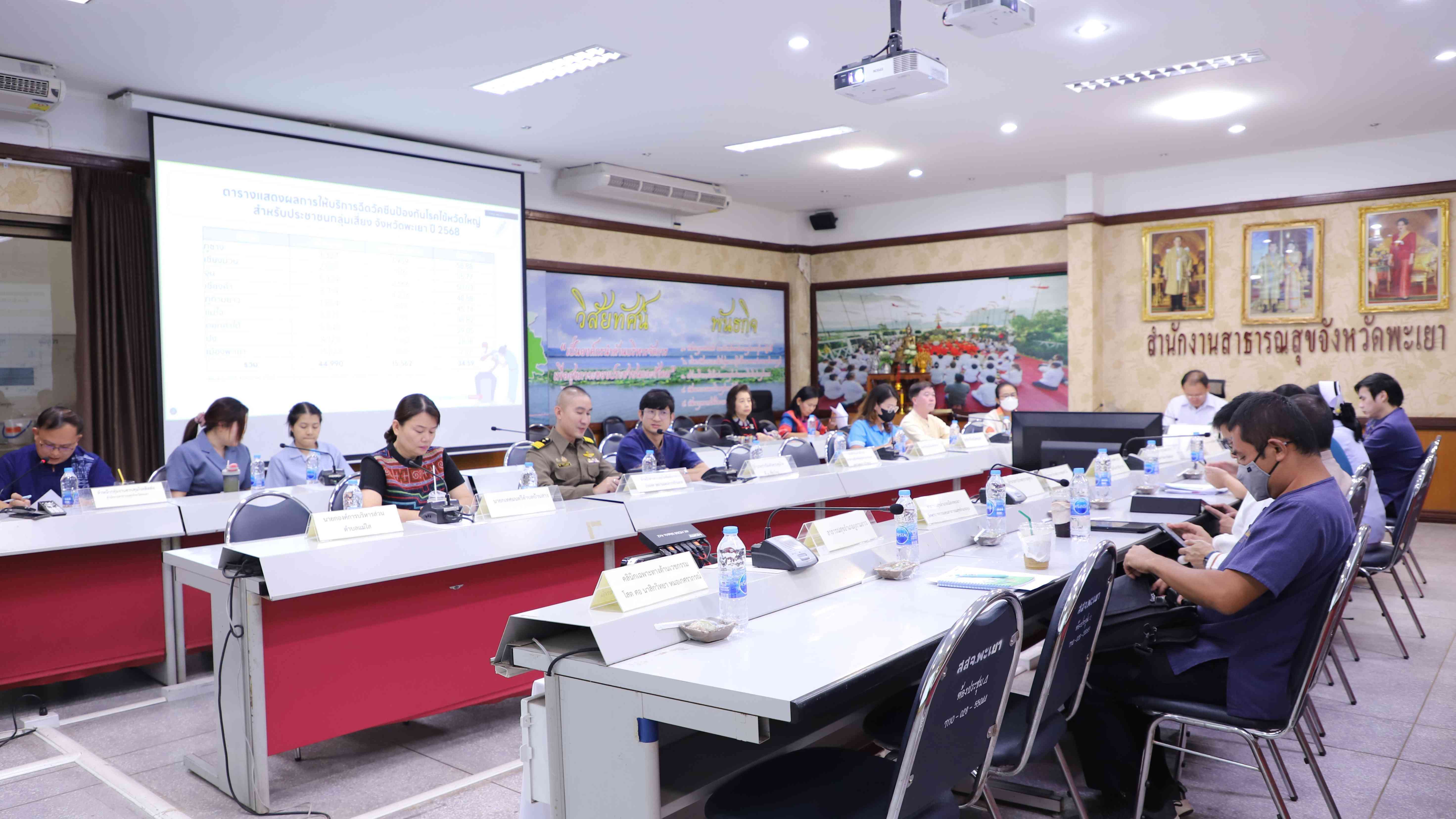 ประชุมคณะกรรมการโรคติดต่อจังหวัดพะเยา ครั้งที่ 1/2568