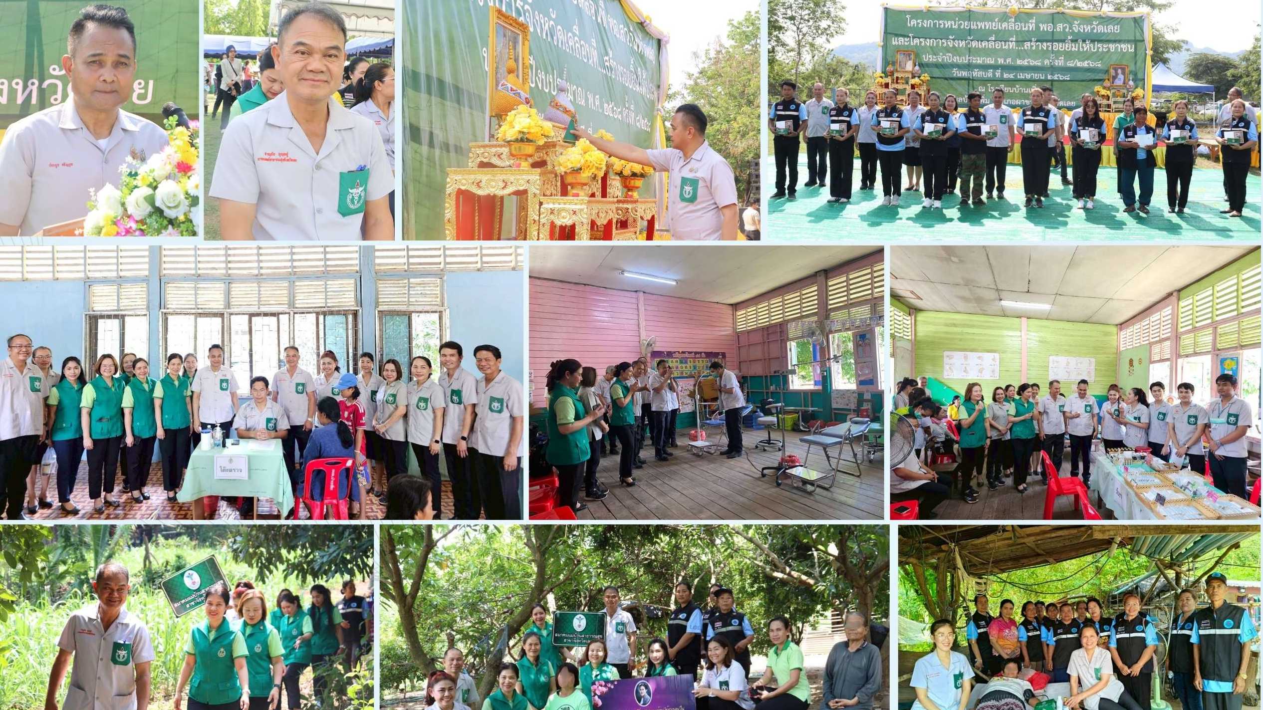 สสจ.เลย ออกปฏิบัติงานหน่วยแพทย์เคลื่อนที่ พอ.สว ครั้งที่ 8/ 2568   ณ โรงเรียนบ้า...