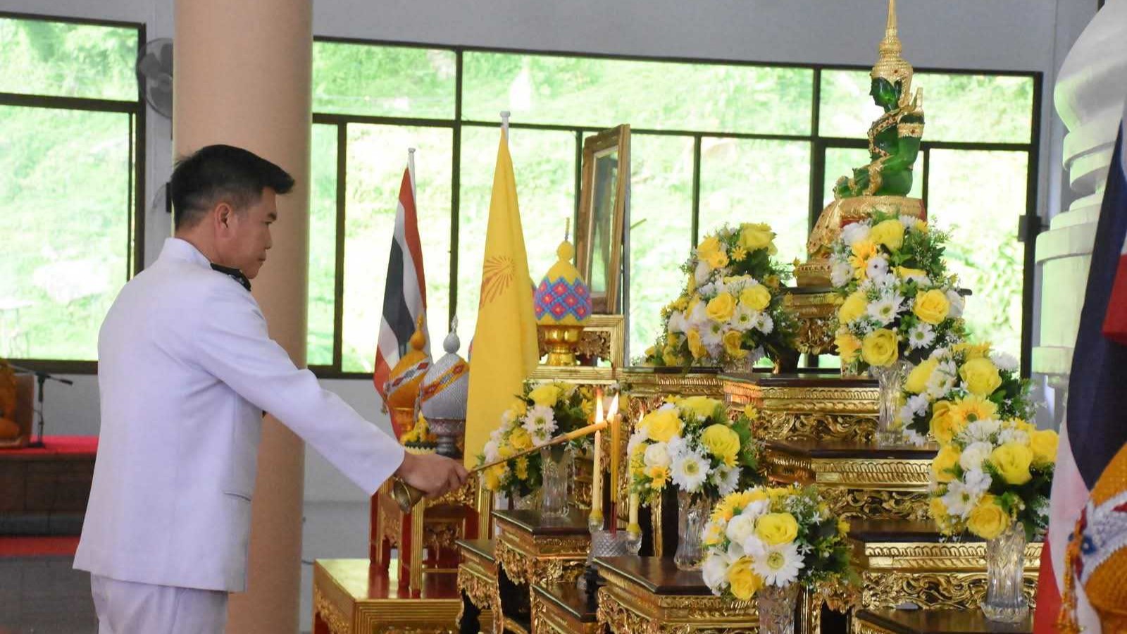 โรงพยาบาลพังงา ร่วมพิธีเจริญพระพุทธมนต์เฉลิมพระเกียรติ สมเด็จพระเจ้าน้องนางเธอเจ้าฟ้าจุฬาภรณวลัยลักษณ์ อัครราชกุมารี กรมพระศรีสวางควัฒน วรขัตติยราชนารี เนื่องในโอกาสวันคล้ายวันประสูติ 4 กรกฎาคม 2568