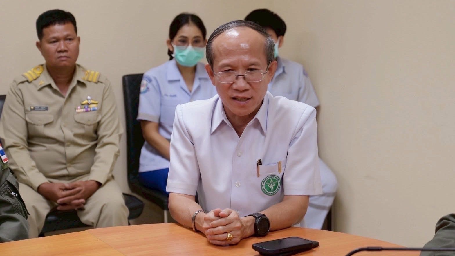 นพ.สสจ.อุบลฯ ร่วมให้คำแนะนำในการซ้อมแผนเผชิญเหตุฉุกเฉินทางการแพทย์ กรณี การเคลื่อนย้ายผู้ป่วยฉุกเฉินทางอากาศ ณ กองอำนวยการฝูงบิน 211 กองบิน 21      