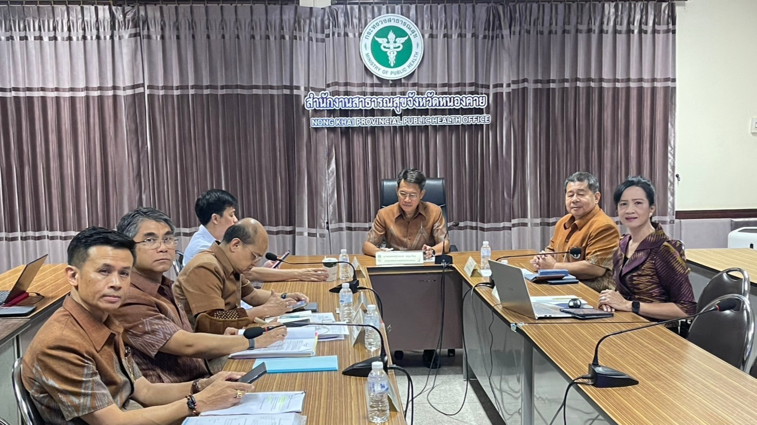 สสจ.หนองคาย ประชุมติดตามผลการดำเนินงานตามนโยบายกระทรวงสาธารณสุข (Tuesday Morning Meeting) ครั้งที่ 4/2568