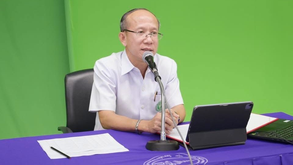 นพ.สสจ.อุบลฯ ประธานในพิธีเปิดการอบรมและบรรยายพิเศษหลักสูตรผู้บริหารการสาธารณสุขร...