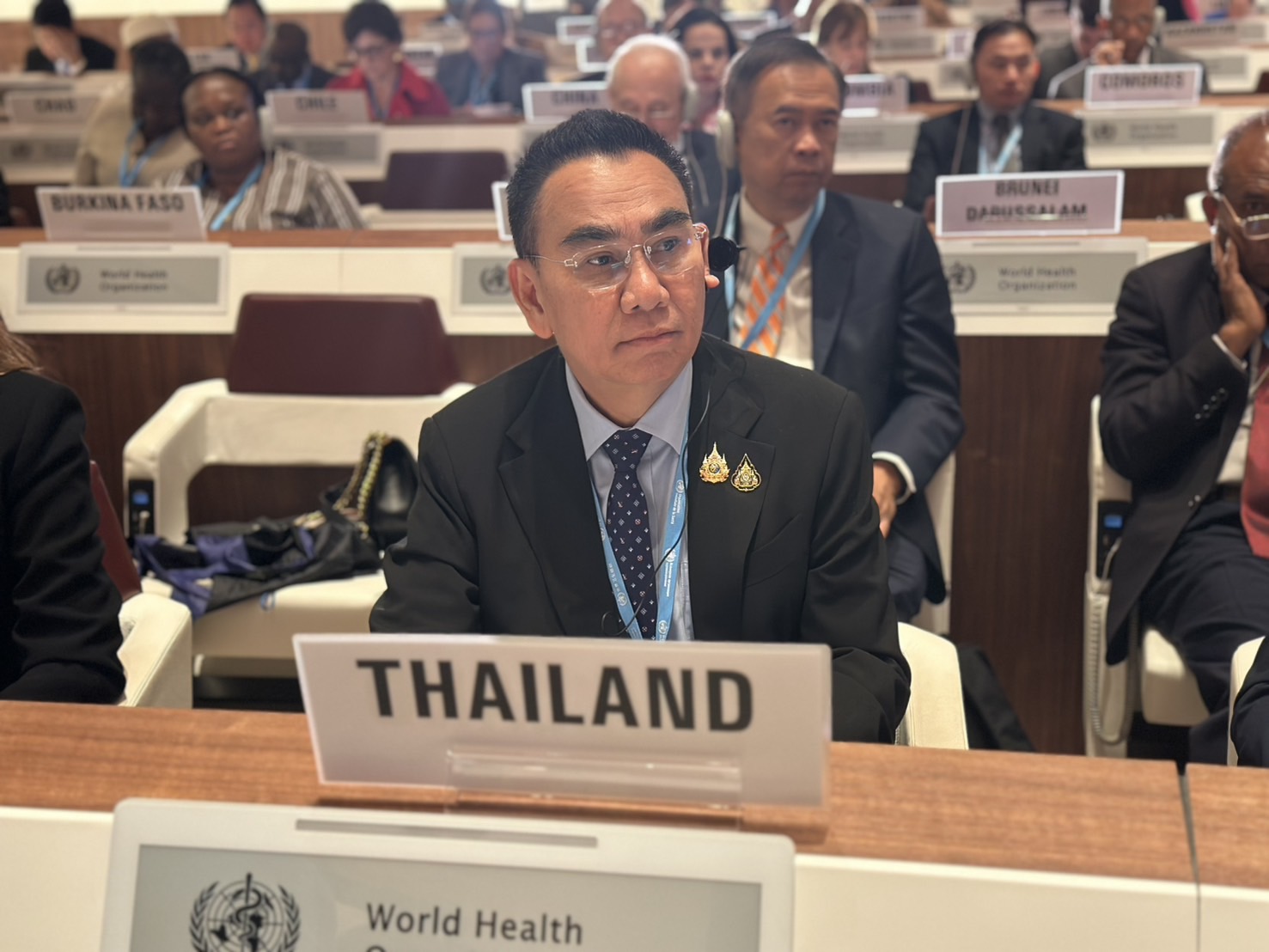 “เดชอิศม์” ร่วมประชุมสมัชชาอนามัยโลก สมัยที่ 78 พร้อมจับมือ WHO และพหุภาคี สร้างสุขภาพหนึ่งเดียวเพื่อโลกเดียว (One World for Health)