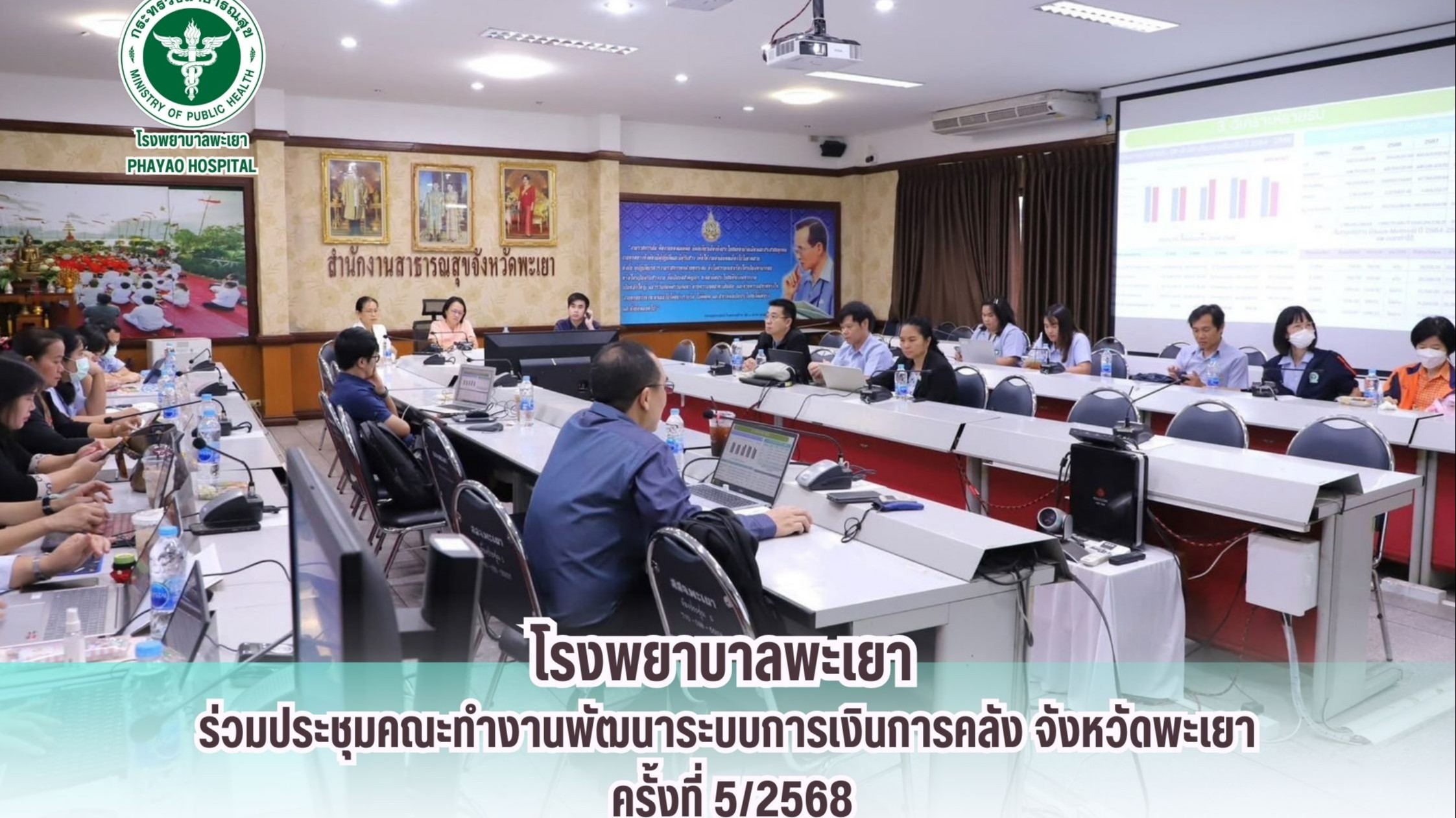 โรงพยาบาลพะเยา ร่วมประชุมคณะทำงานพัฒนาระบบการเงินการคลัง จังหวัดพะเยา ครั้งที่ 5/2568