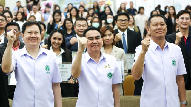 เปิดการประชุมเชิงปฏิบัติการพัฒนาองค์กรสุขภาวะ