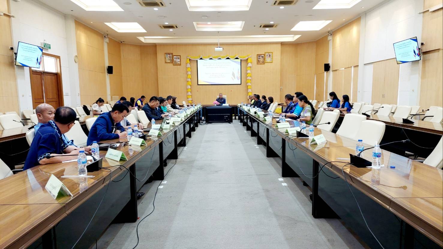 สา‘สุขอุบลฯ ร่วมประชุมศูนย์สั่งการชายแดนไทยกับประเทศเพื่อนบ้านด้านกัมพูชา และด้านลาว จังหวัดอุบลราชธานี ครั้งที่ 4/2568