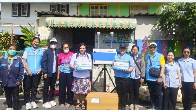 สสจ.สมุทรปราการลงพื้นที่ตรวจวัดคุณภาพอากาศและเฝ้าระวังผลกระทบด้านสุขภาพของประชาช...