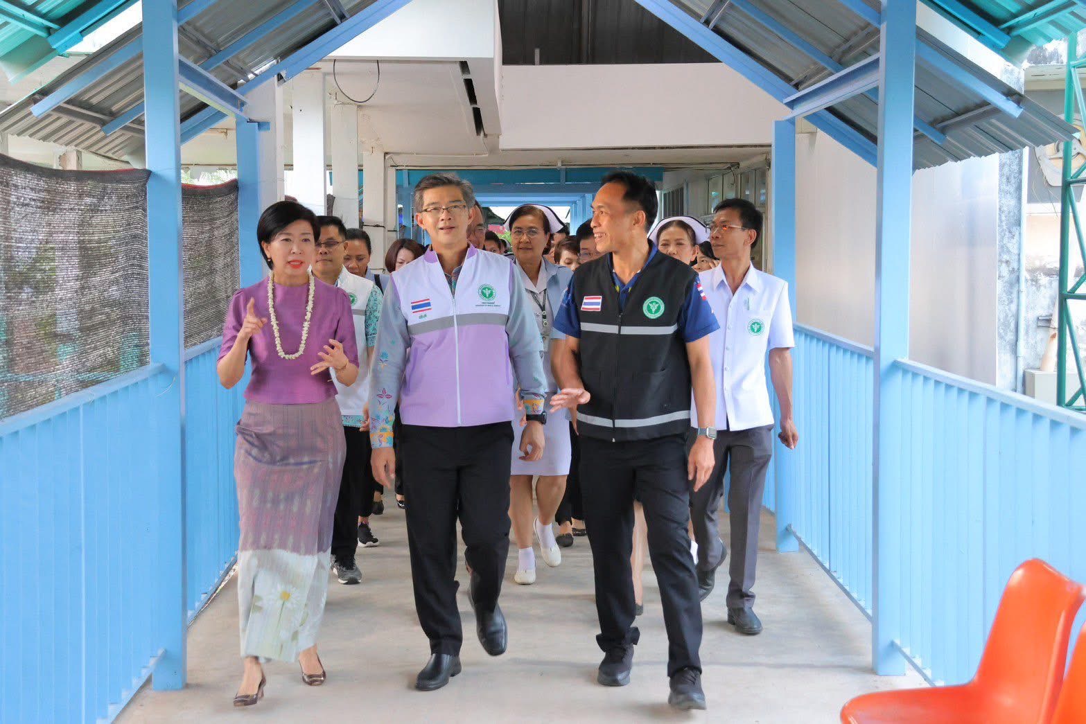 ผู้แทนกระทรวงสาธารณสุข ตรวจเยี่ยมพื้นที่ รพ.กันทลักษ์ จังหวัดศรีสะเกษ