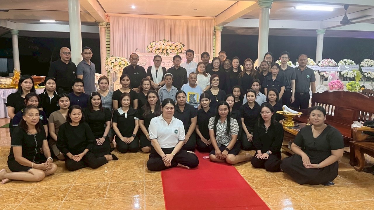 รองนายแพทย์สาธารณสุขจังหวัดพังงา เป็นประธานพิธีสวดพระอภิธรรมศพ นายช่างโยธาชำนาญงาน
