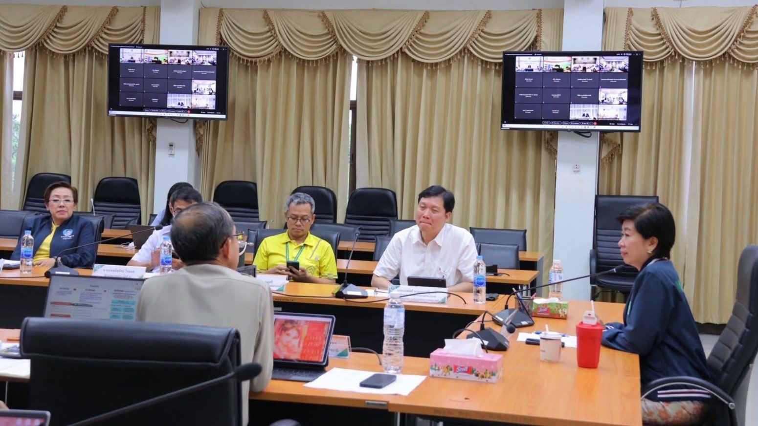 รพ.สรรพสิทธิประสงค์ ร่วมประชุมเตรียมพร้อมรับสถานการณ์ฉุกเฉินและภัยพิบัติ ด้านสาธ...