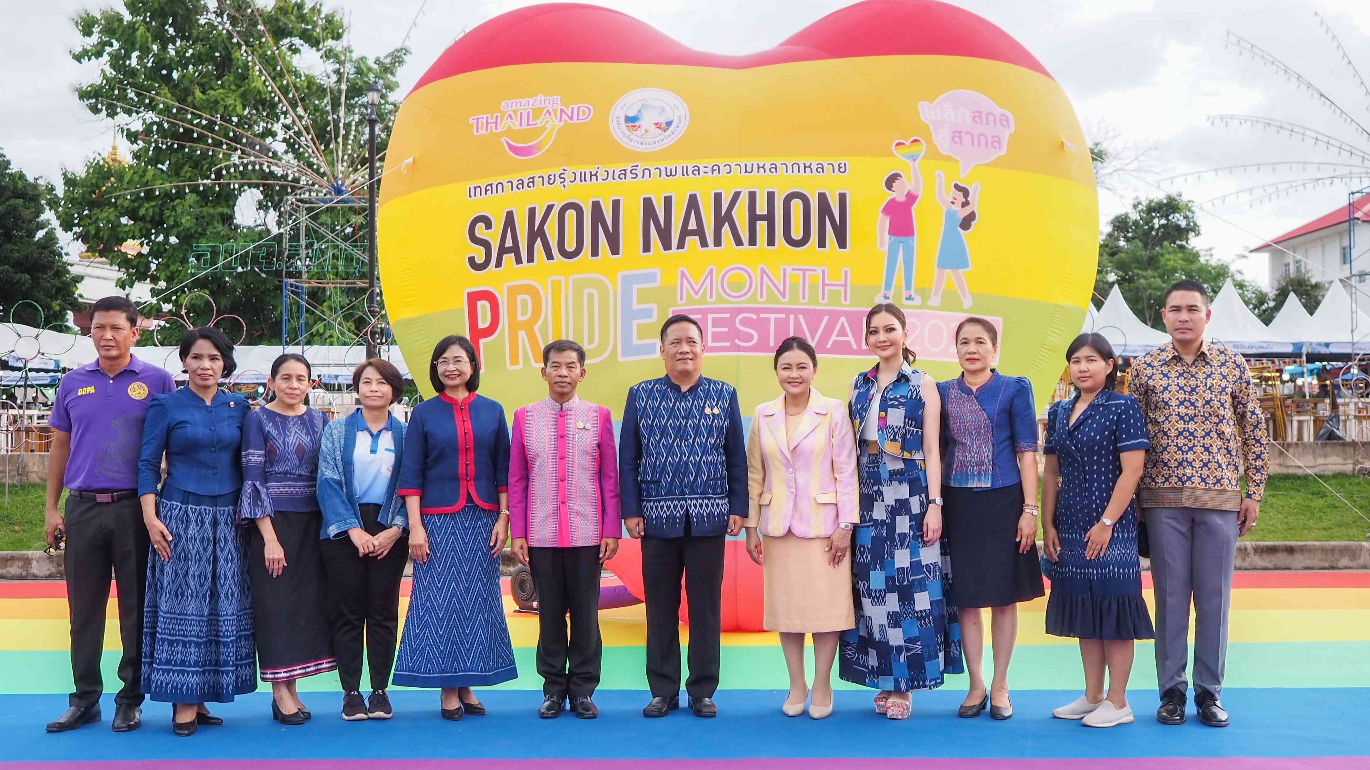 สสจ.สกลนคร “ร่วมโครงการส่งเสริมการท่องเที่ยวจังหวัดสกลนคร ประจำปี 2568 “SAKON NAKHON PRIDE MONTH FESTIVAL 2025””