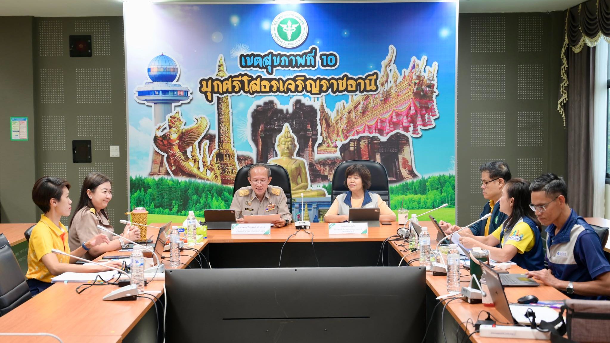 นพ.สสจ.อุบลฯ ประธานการประชุมคณะทำงานกำหนดแนวทางการใช้จ่ายเงินกองทุนหลักประกันสุขภาพแห่งชาติ ของหน่วยบริการสังกัดสำนักงานปลัดกระทรวงสาธารณสุข ระดับเขต (คทง.๕X๕) เขต ๑๐ อุบลราชธานี ครั้งที่ ๓/๒๕๖๘