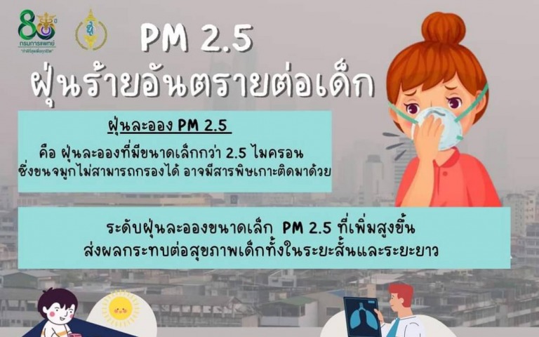 PM2.5 ฝุ่นร้ายอันตรายต่อเด็ก
