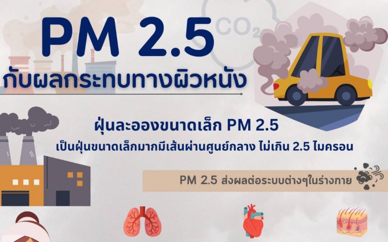 แพทย์ผิวหนังเผย PM 2.5 กับผลกระทบทางผิวหนัง