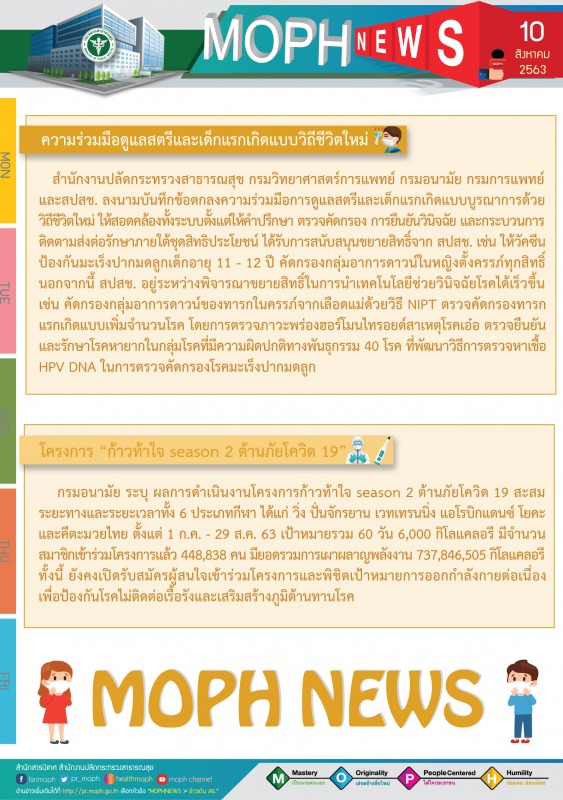 MOPH NEWS 10 สิงหาคม 2563
