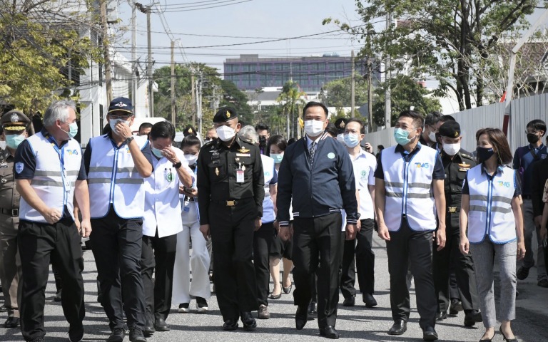 ตรวจเยี่ยมโรงพยาบาลสนามกองทัพบก มณฑลทหารบกที่ 11 (มทบ.)