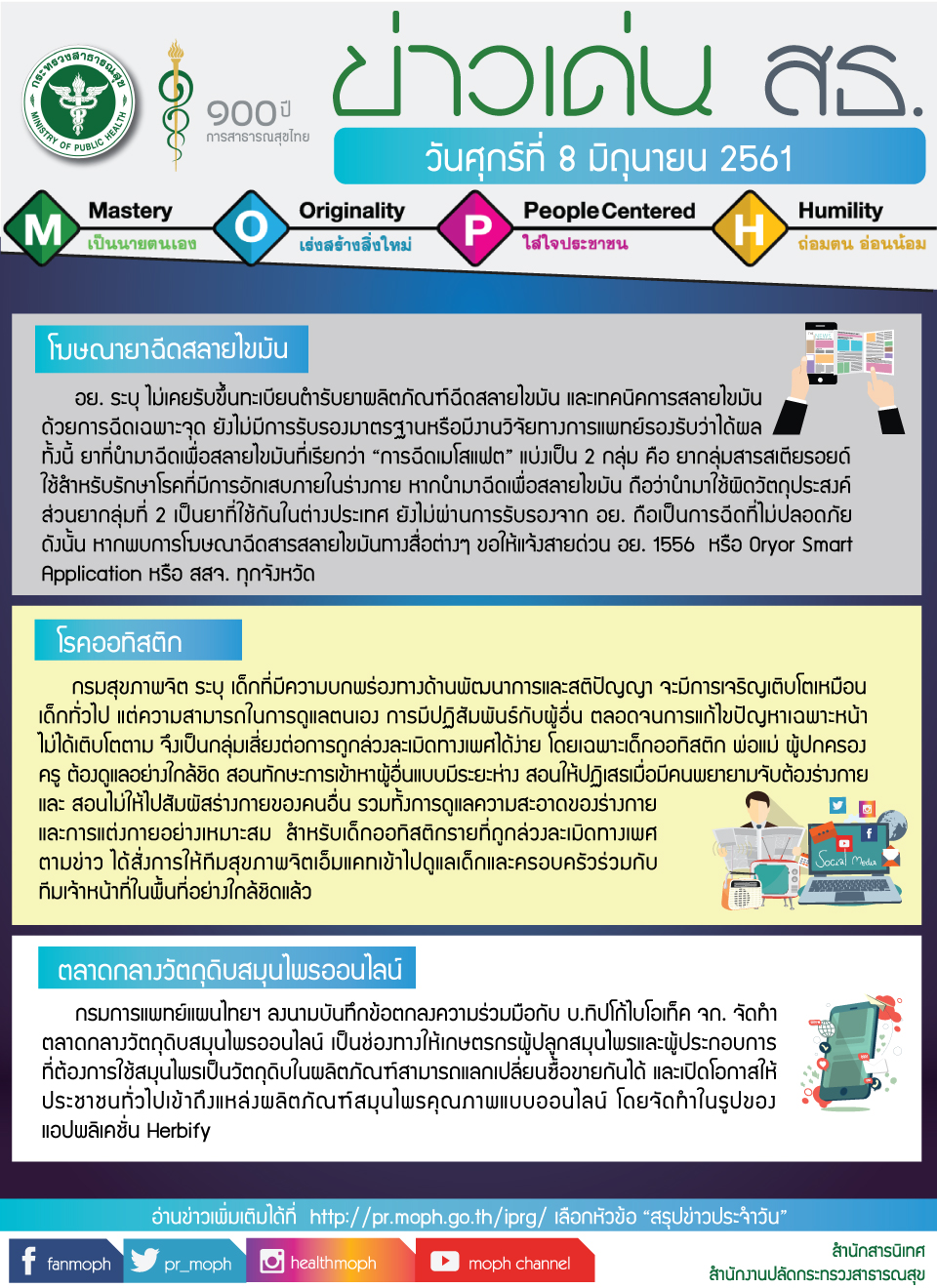 ข่าวเด่น 8 มิถุนายน 2561 