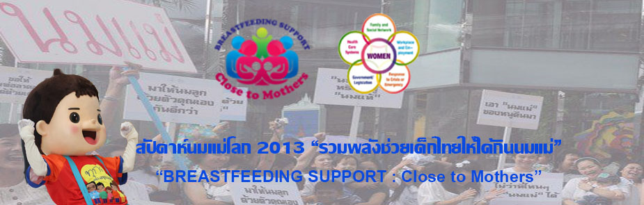 สัปดาห์นมแม่โลก2013 รวมพลังช่วยเด็กไทยให้ได้กินนมแม่