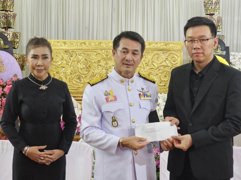 นพ.สสจ.เชียงรายร่วมพิธีบำเพ็ญกุศลศพ  สวดพระอภิธรรม และร่วมไว้อาลัย คุณพ่อใจ ศรีแ...