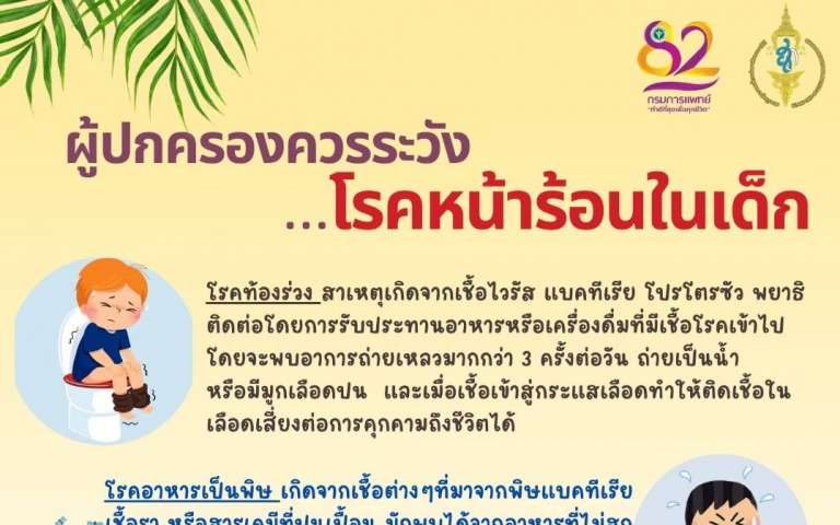 ผู้ปกครองควรระวังโรคหน้าร้อนในเด็ก