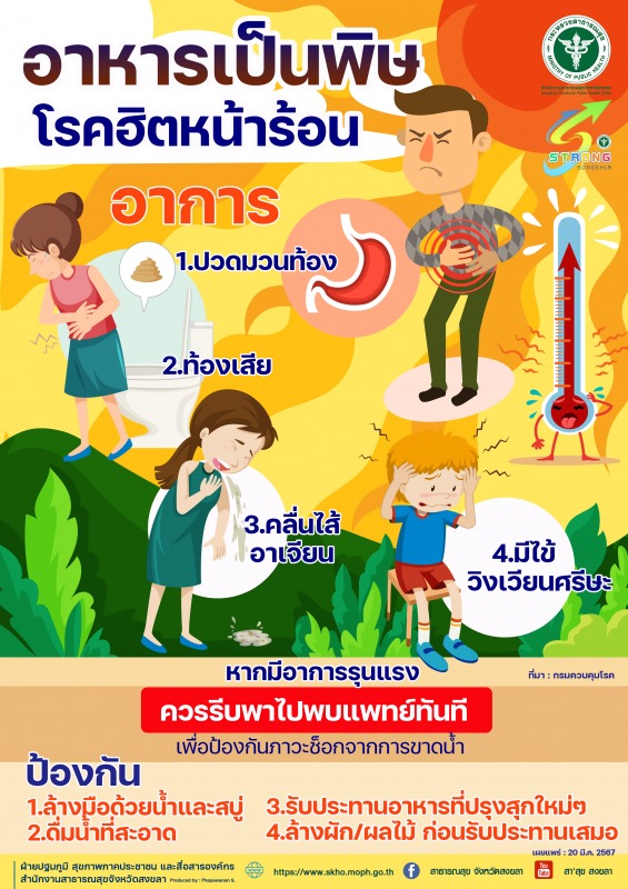 อาหารเป็นพิษ โรคฮิตหน้าร้อน